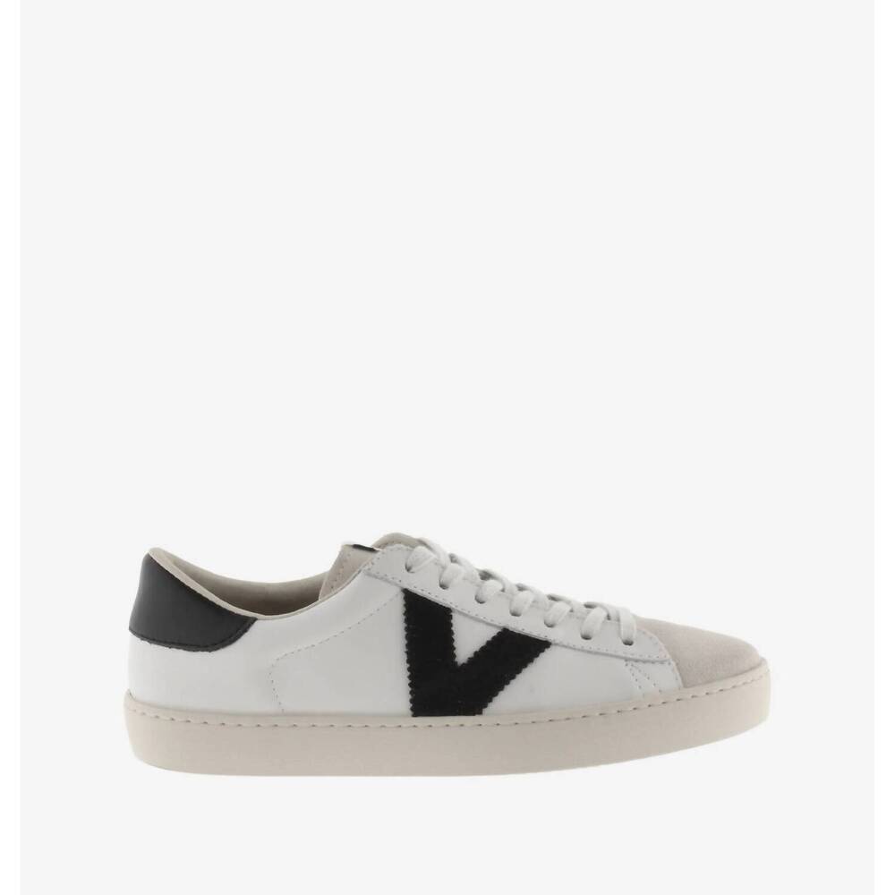 NEW VICTORIA women's berlin piel & serraj shoes in white/black